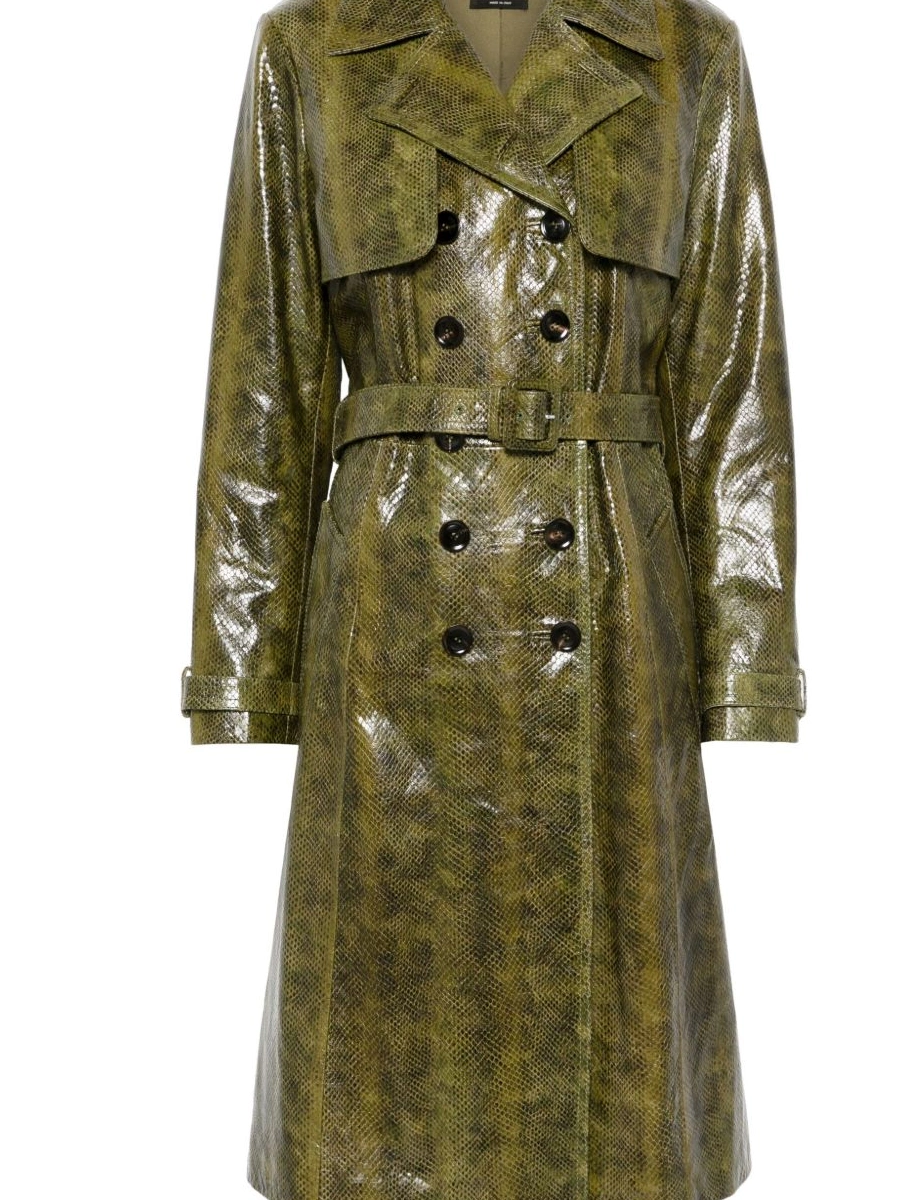 Cheap trench coat Women Versace leather 0730